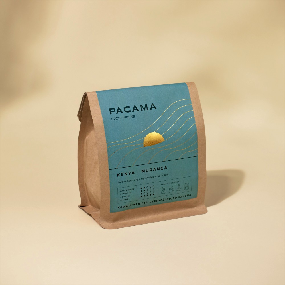 Kawa ziarnista jasno palona Arabica Speciality Pacama Coffee Kenya Muranga SCA 88 250g