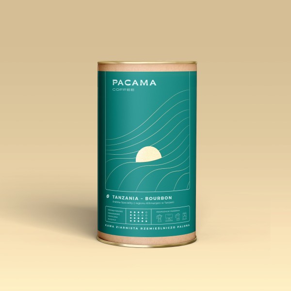 Kawa ziarnista świeżo palona Pacama Coffee Tanzania - Bourbon 200 g puszka