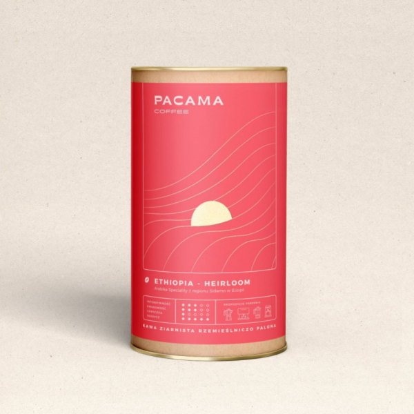 Kawa ziarnista Arabica Speciality Pacama Coffee Ethiopia - Heirloom 200 g puszka