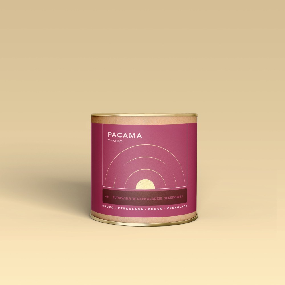 Żurawina w czekoladzie deserowej Pacama Choco 150g puszka