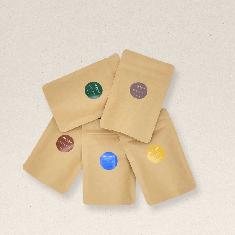 Zestaw startowy kaw ziarnistych Ameryka Pacama Coffee 5 x 50g - świeżo palone - prosto z palarni kawy