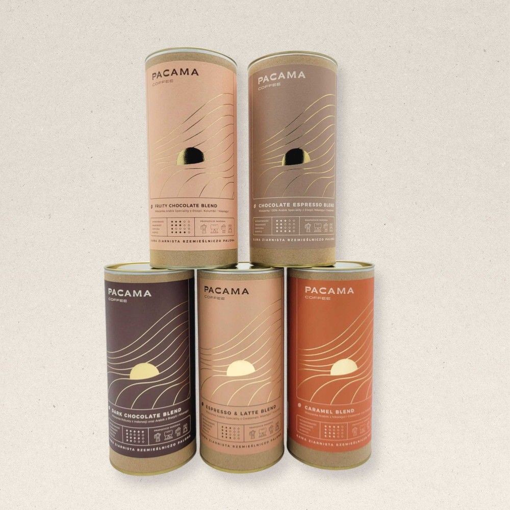 Zestaw kaw ziarnistych BLENDY Pacama Coffee 5 x 200g - świeżo palone - prosto z palarni kawy